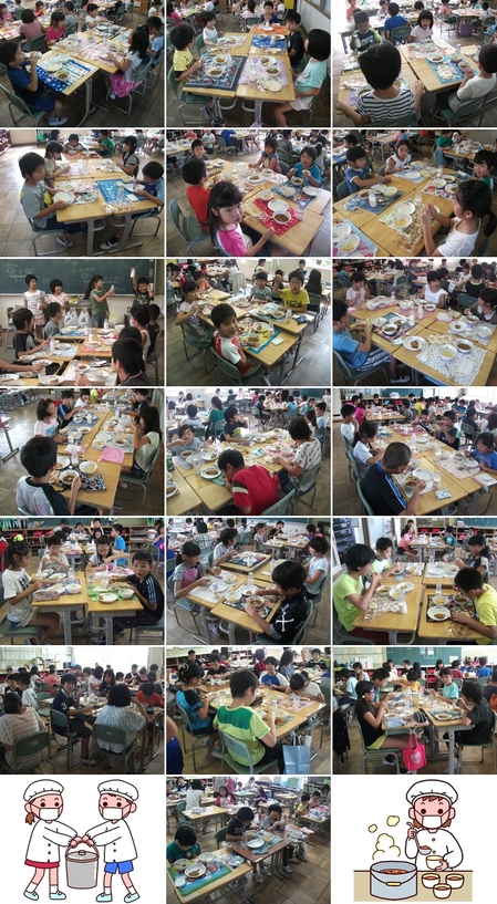 ２学期最初の給食2014.jpg